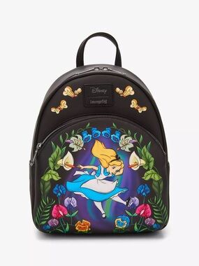 NWT Loungefly Disney Alice In Wonderland Garden Fall Mini Backpack